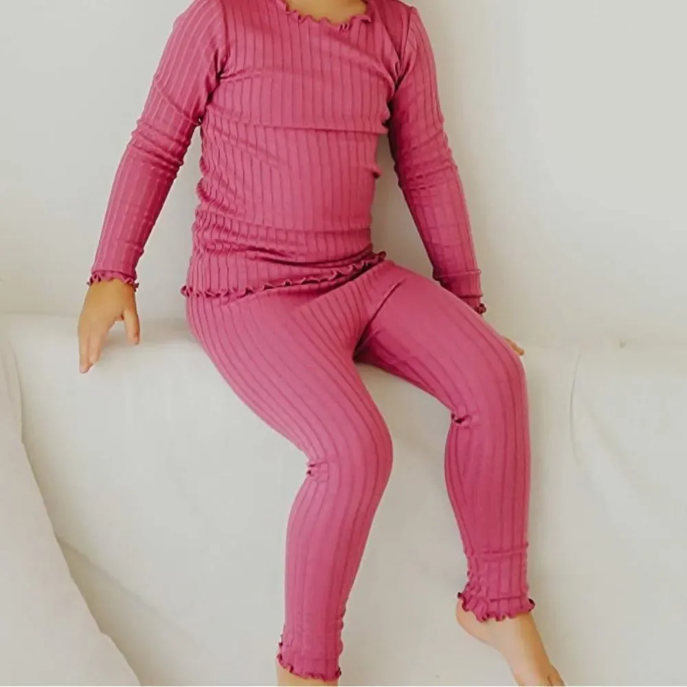 VAENAIT‎ BABY Kids Unisex Girls Soft Pajamas 2pcs Set Pink XS NWT IN PACKAGING